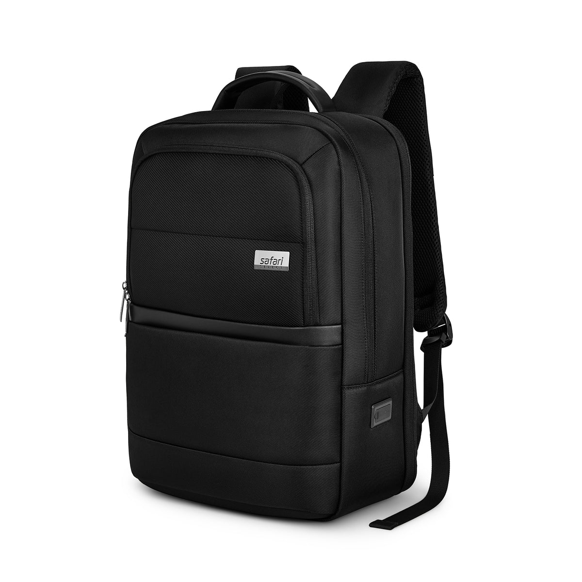 Safari Marque 27L Black Formal Backpack with Laptop Sleeve