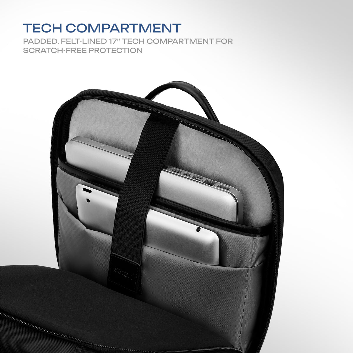 Safari Orion 20L Black Formal Backpack with Laptop Sleeve