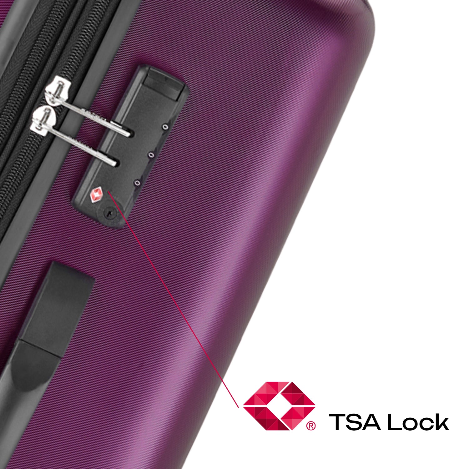 Safari Cargo Max Magenta Purple Expandable Trolley Bag with Premium Interior & Anti Theft Zipper