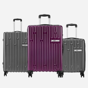 Safari Cargo Neo Set of 3 TSA Lock Trolley Bags with 360° Wheels