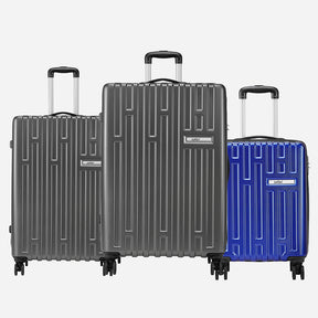 Safari Cargo Neo Set of 3 TSA Lock Trolley Bags with 360° Wheels