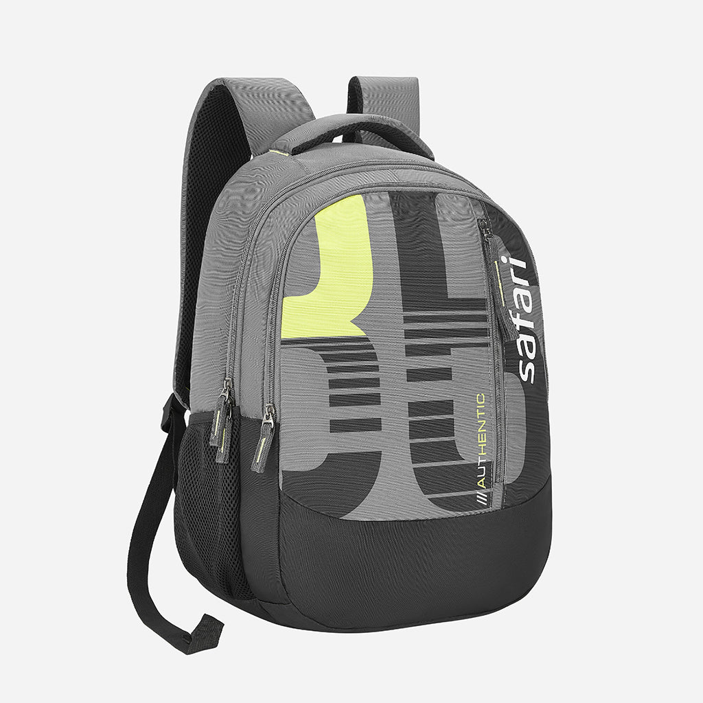 Safari Duo 9 32L Grey School Backpack with Easy Access Pockets