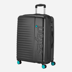 Safari Ignite Black Trolley Bag with TSA Lock & Dual Wheels