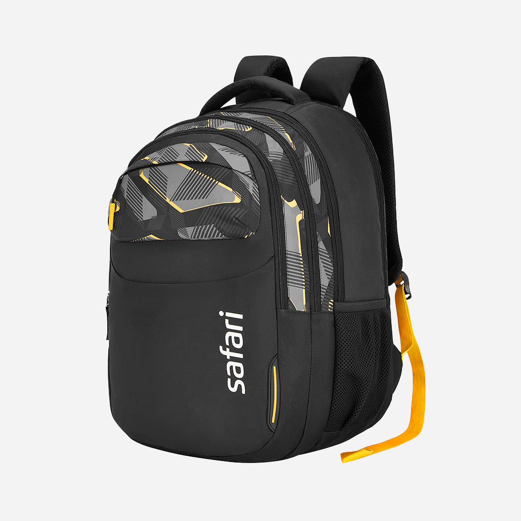Safari Mega 13 43L Black School Backpack with with Easy Access Pockets
