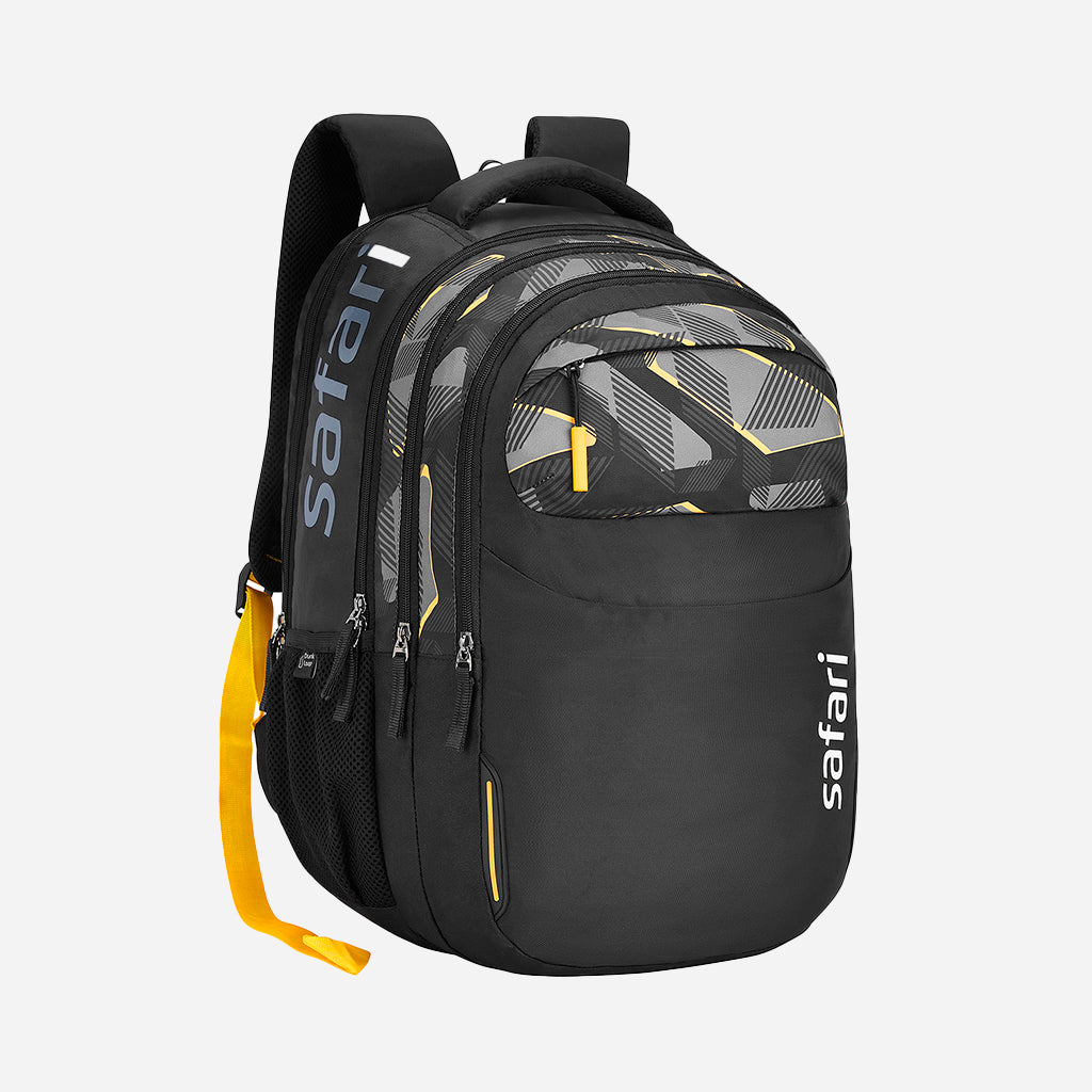 Safari Mega 13 43L Black School Backpack with with Easy Access Pockets