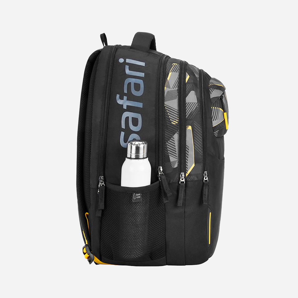 Safari Mega 13 43L Black School Backpack with with Easy Access Pockets