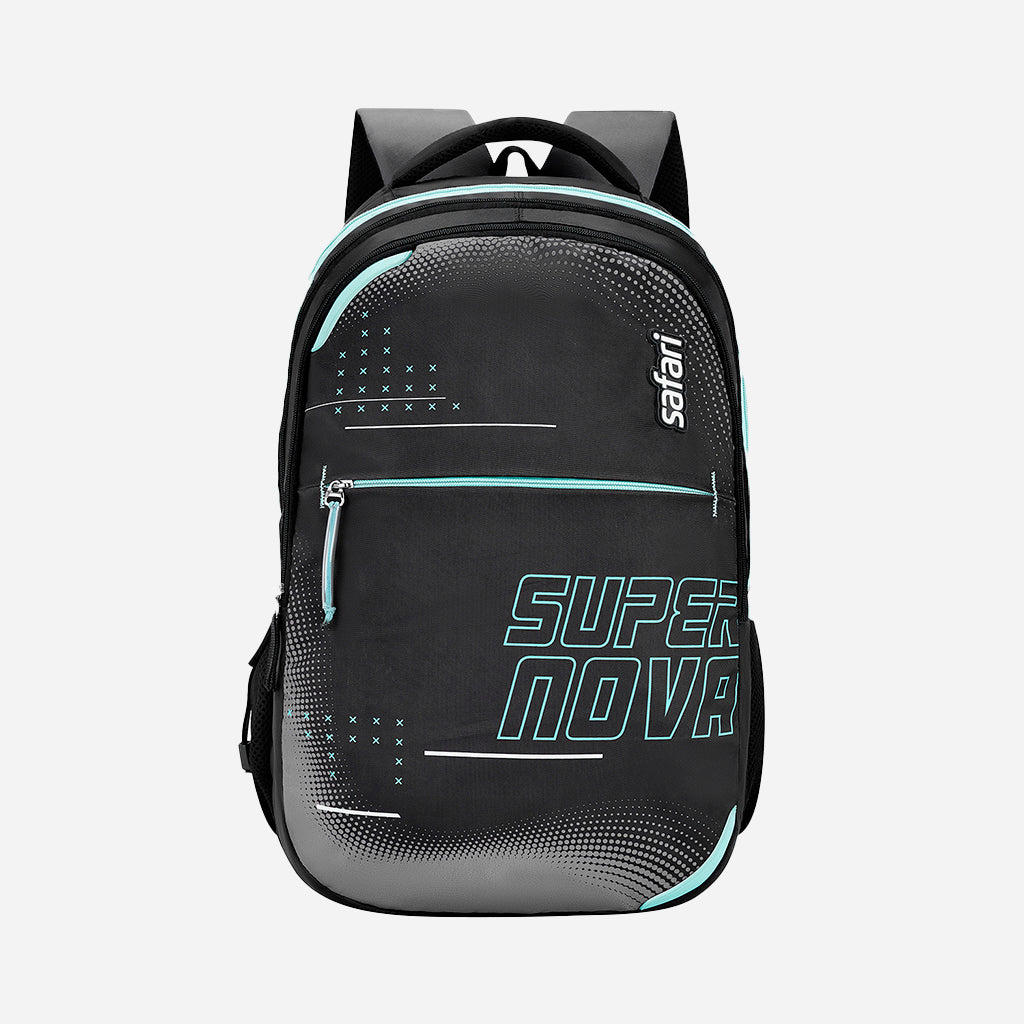 Safari Mega 14 43L Black School Backpack with with Easy Access Pockets