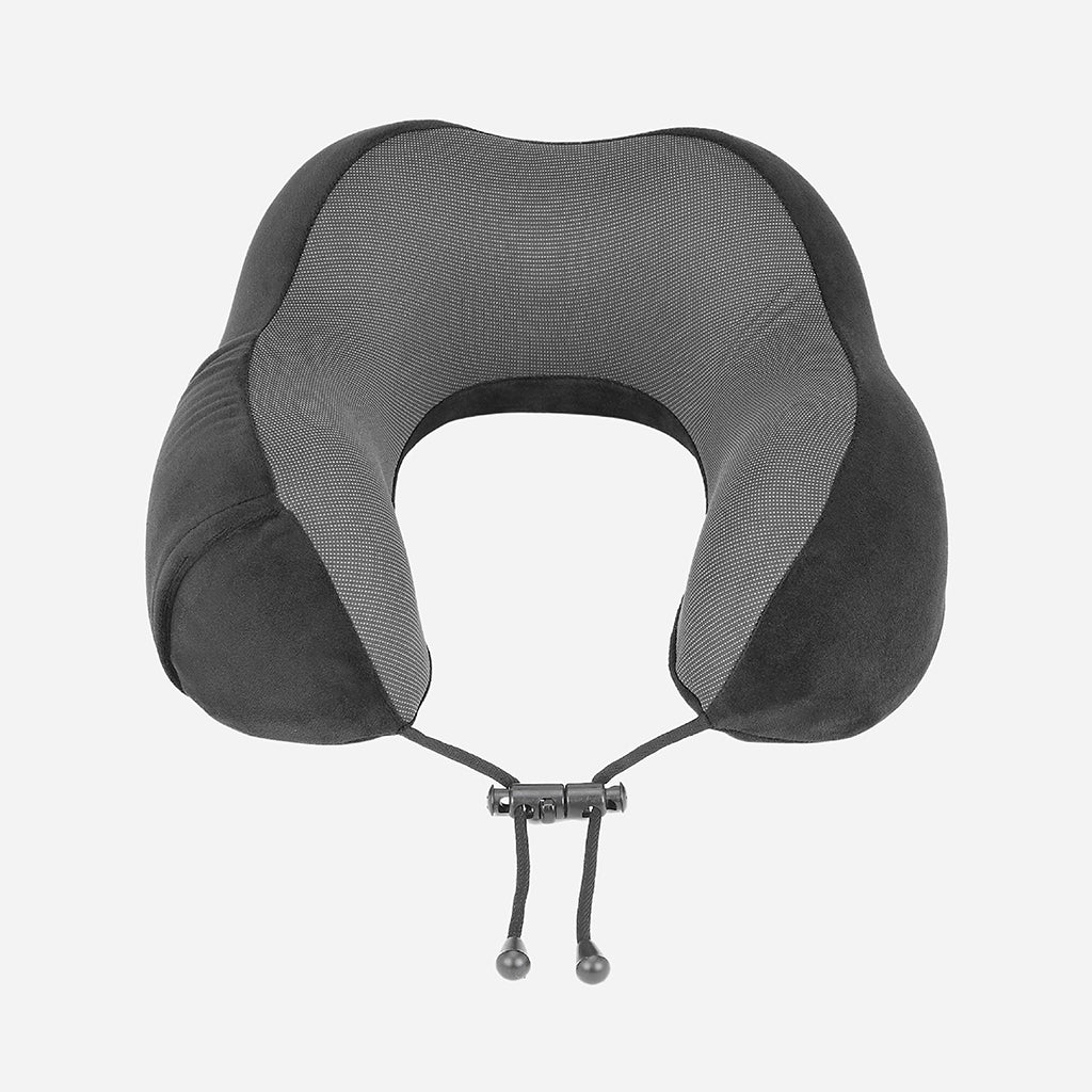 Safari Curve Ergonomic Neckpillow with Removable Cover - Black