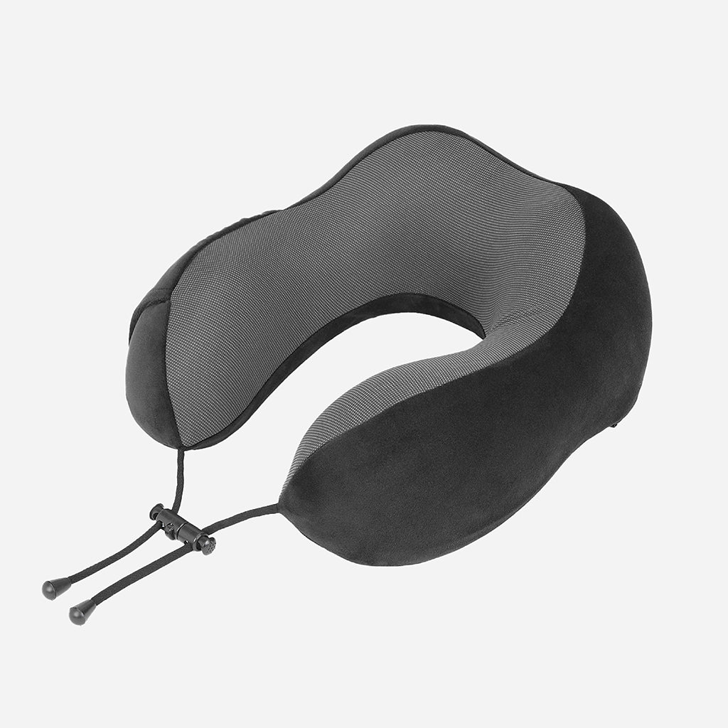 Safari Curve Ergonomic Neckpillow with Removable Cover - Black