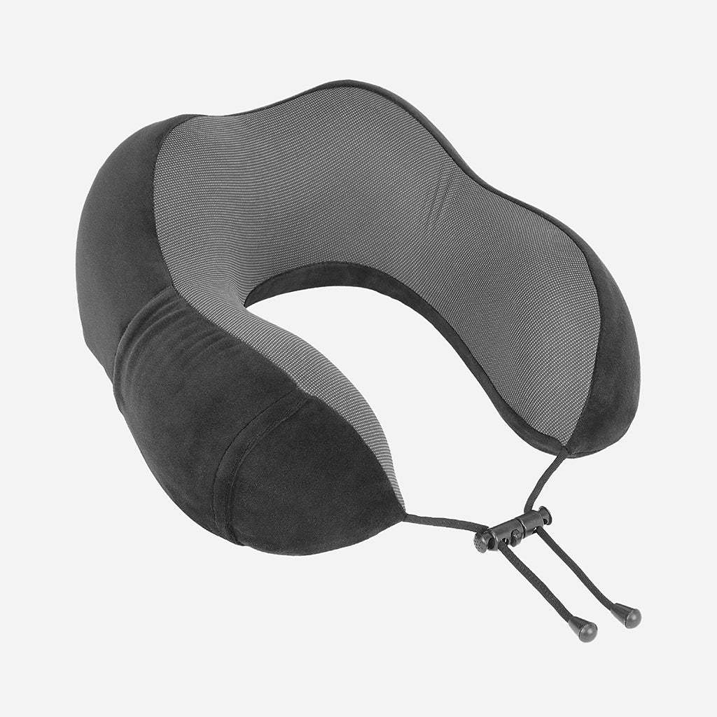 Safari Curve Ergonomic Neckpillow with Removable Cover - Black