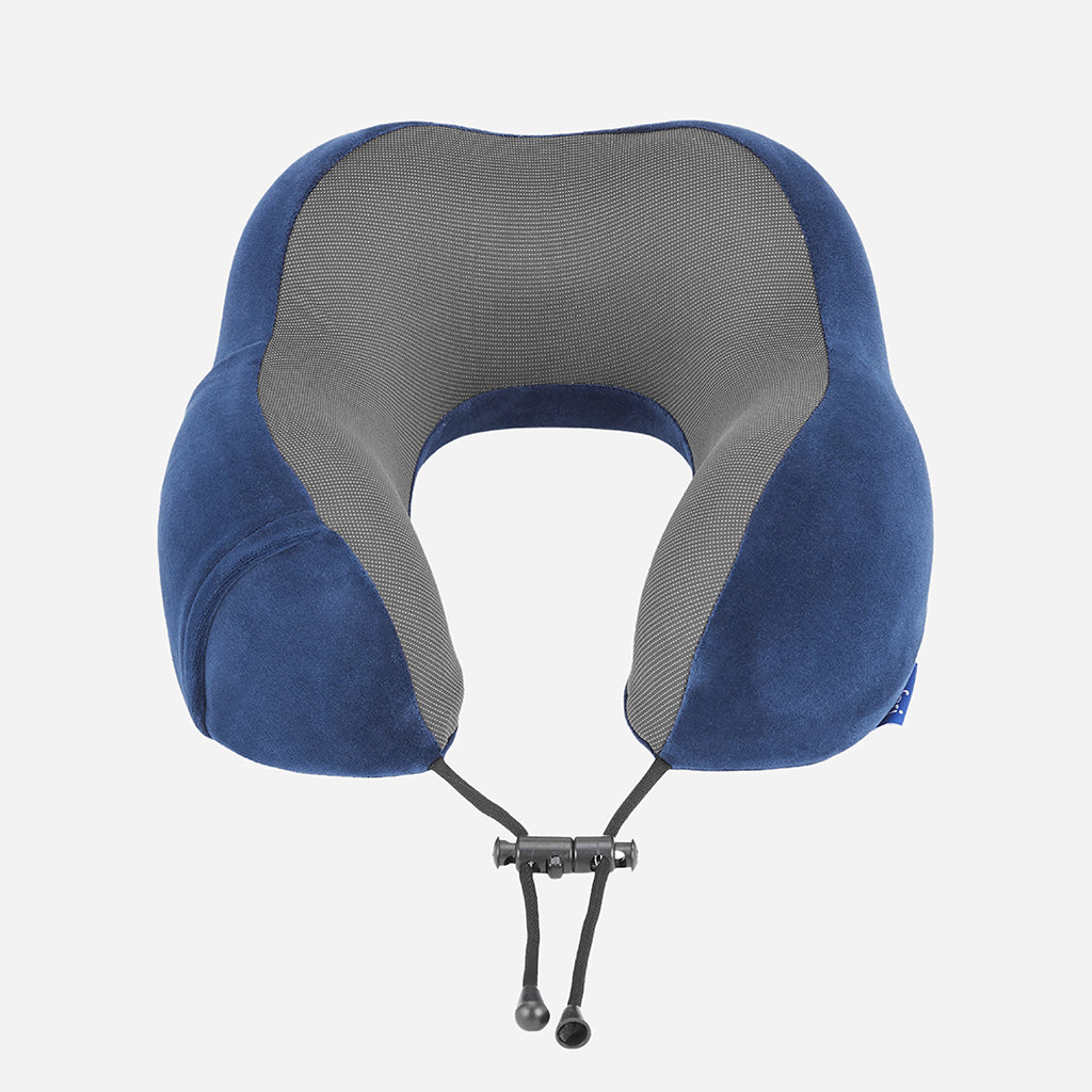 Safari Curve Ergonomic Neckpillow with Removable Cover - Blue