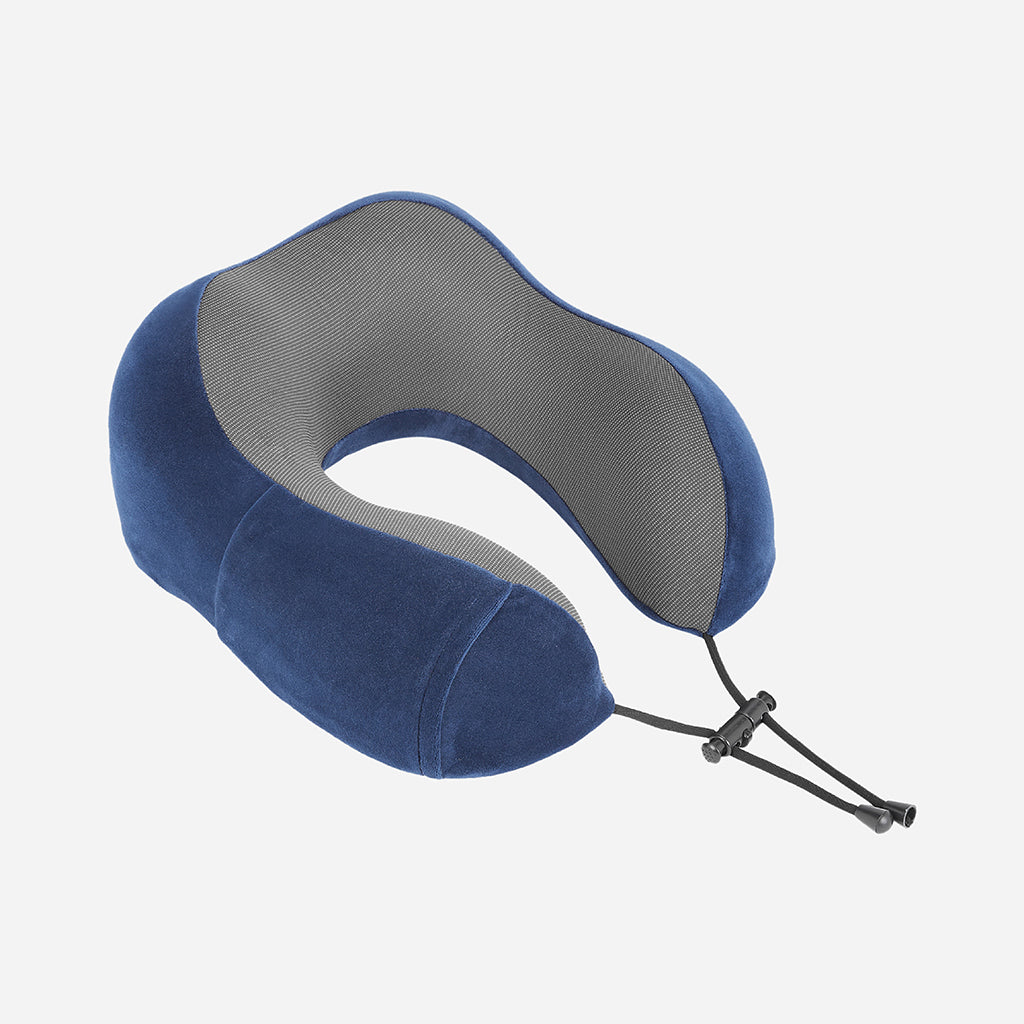 Safari Curve Ergonomic Neckpillow with Removable Cover - Blue