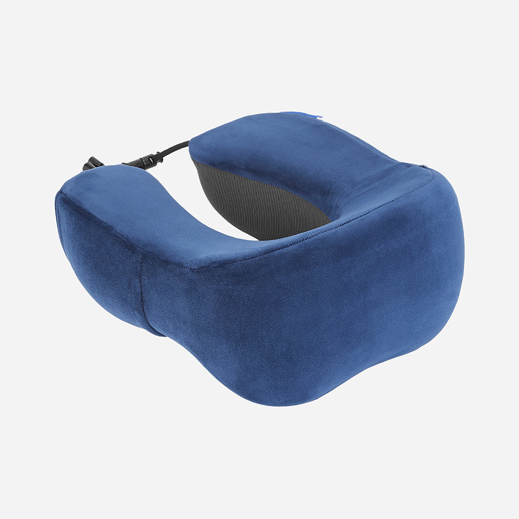 Safari Curve Ergonomic Neckpillow with Removable Cover - Blue