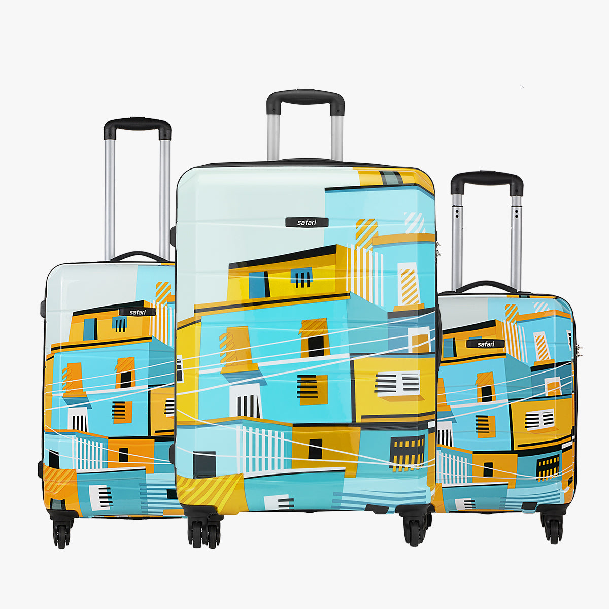 Oasis Hard Luggage Combo (Small, Medium and Large) - Printed
