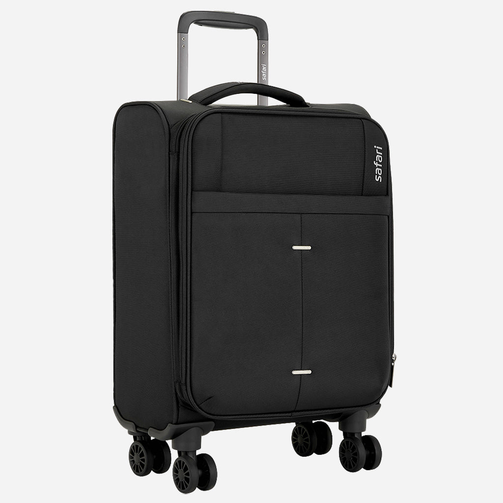 Safari Airpro Set of 3 Black Lightweight Trolley Bags with 360° Wheels