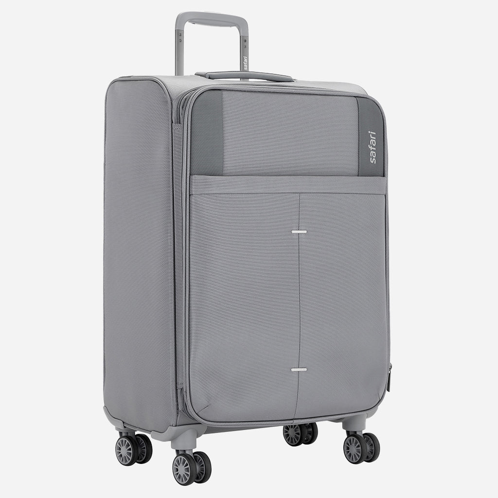 Safari Airpro Set of 3 Grey Lightweight Trolley Bags with 360° Wheels