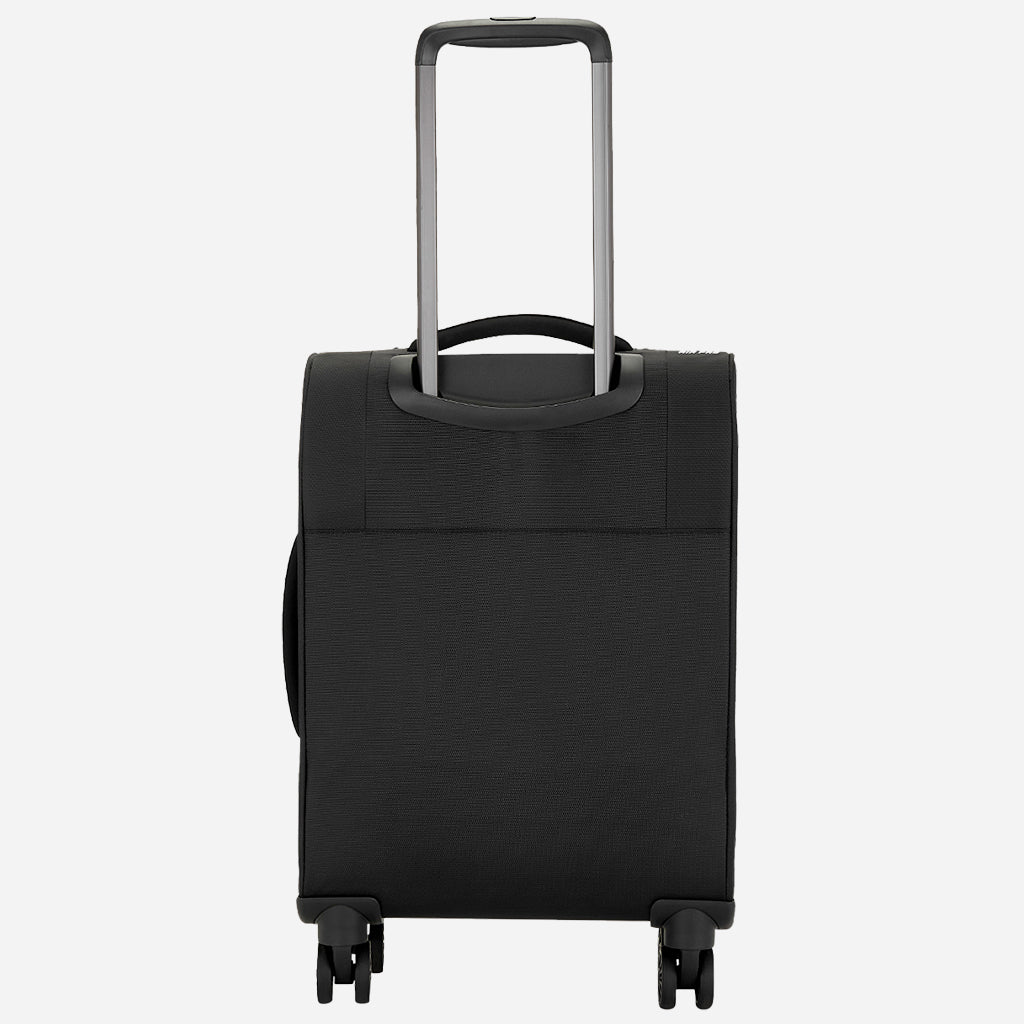 Safari Airpro 40% Lighter Black Trolley Bag with Dual Wheels, Detailed interiors and Expander