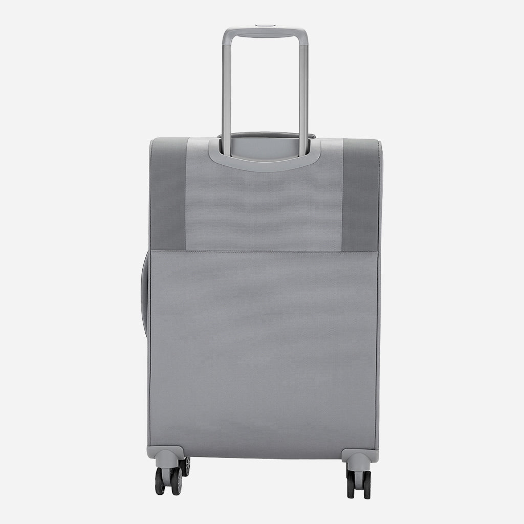 Safari Airpro 40% Lighter Grey Trolley Bag with Dual Wheels, Detailed interiors and Expander