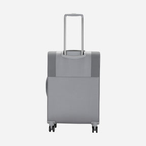 Safari Airpro 40% Lighter Grey Trolley Bag with Dual Wheels, Detailed interiors and Expander