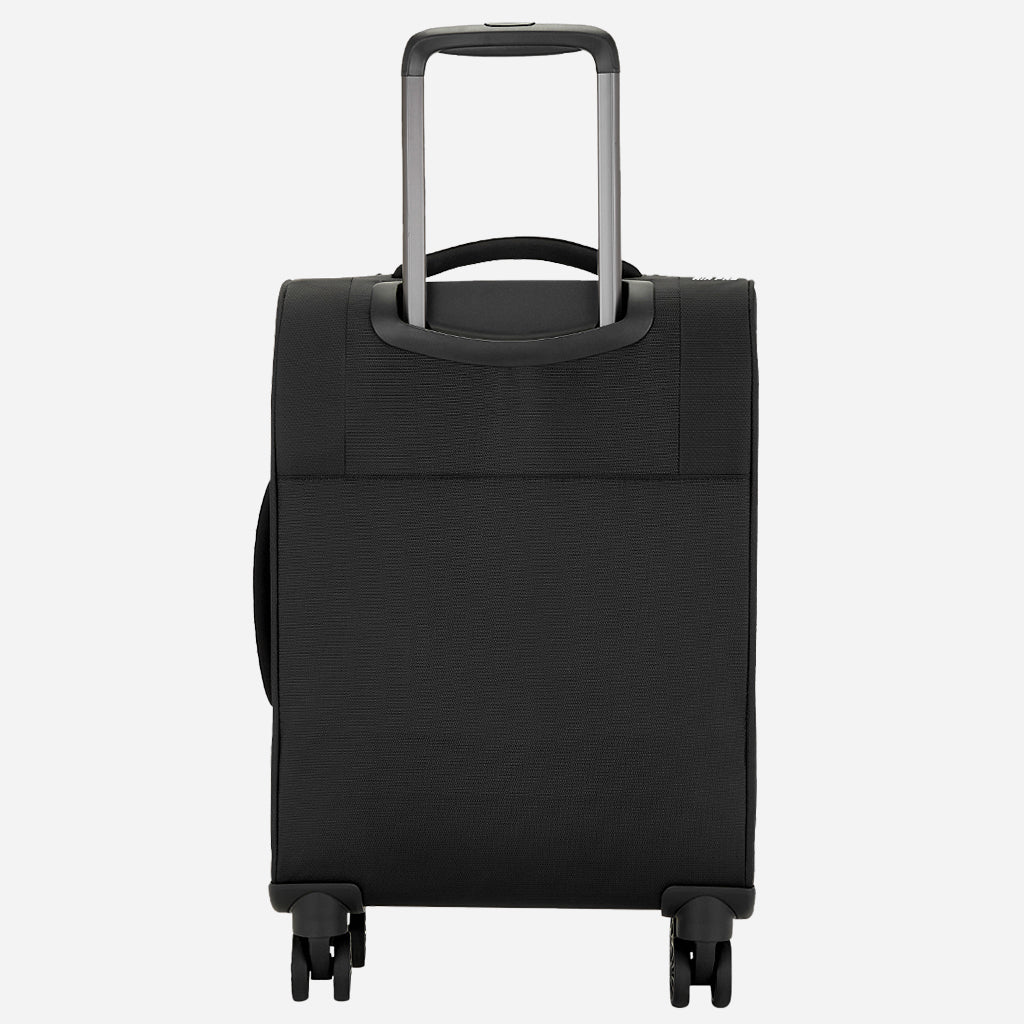Safari Airpro 40% Lighter Black Trolley Bag with Dual Wheels, Detailed interiors and Expander