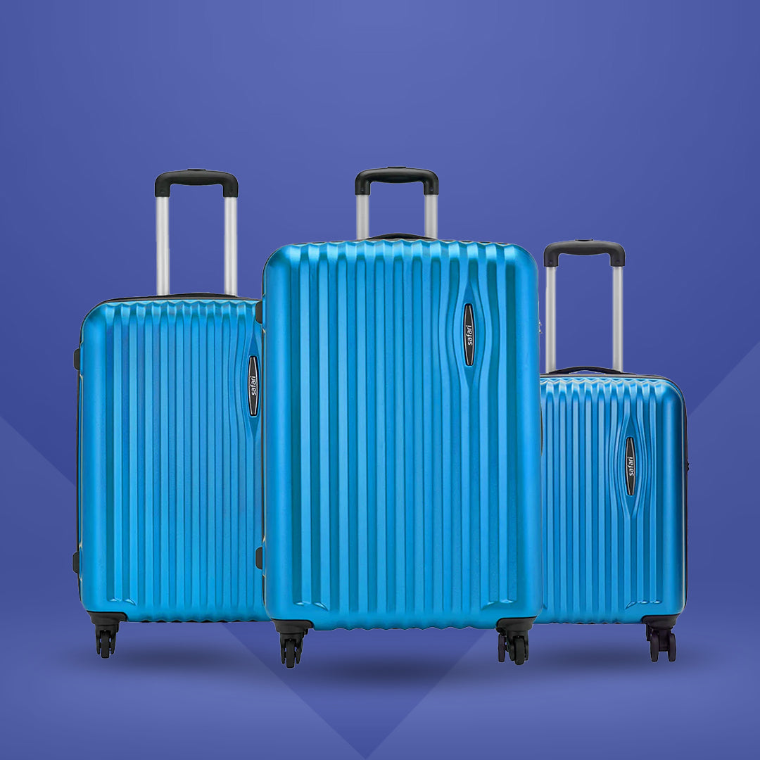 Glimpse Scratch Resistant Hard Luggage - Electric Teal
