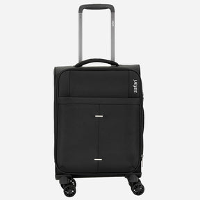 Safari Airpro 40% Lighter Black Trolley Bag with Dual Wheels, Detailed interiors and Expander