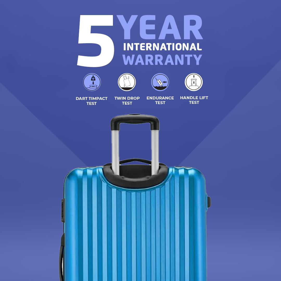 Glimpse Scratch Resistant Hard Luggage - Electric Teal