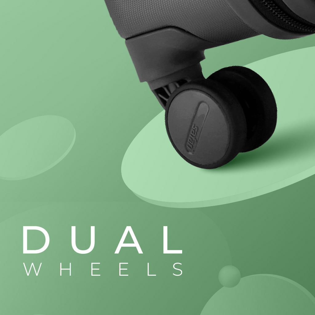 Safari Polaris Pro Castle Black Trolley Bag with TSA Lock, Dual wheels, Side Hooks and Wet Pouch