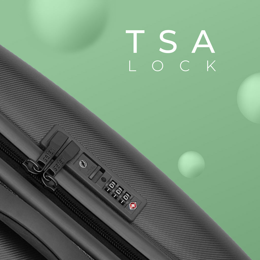 Safari Polaris Pro Castle Black Trolley Bag with TSA Lock, Dual wheels, Side Hooks and Wet Pouch