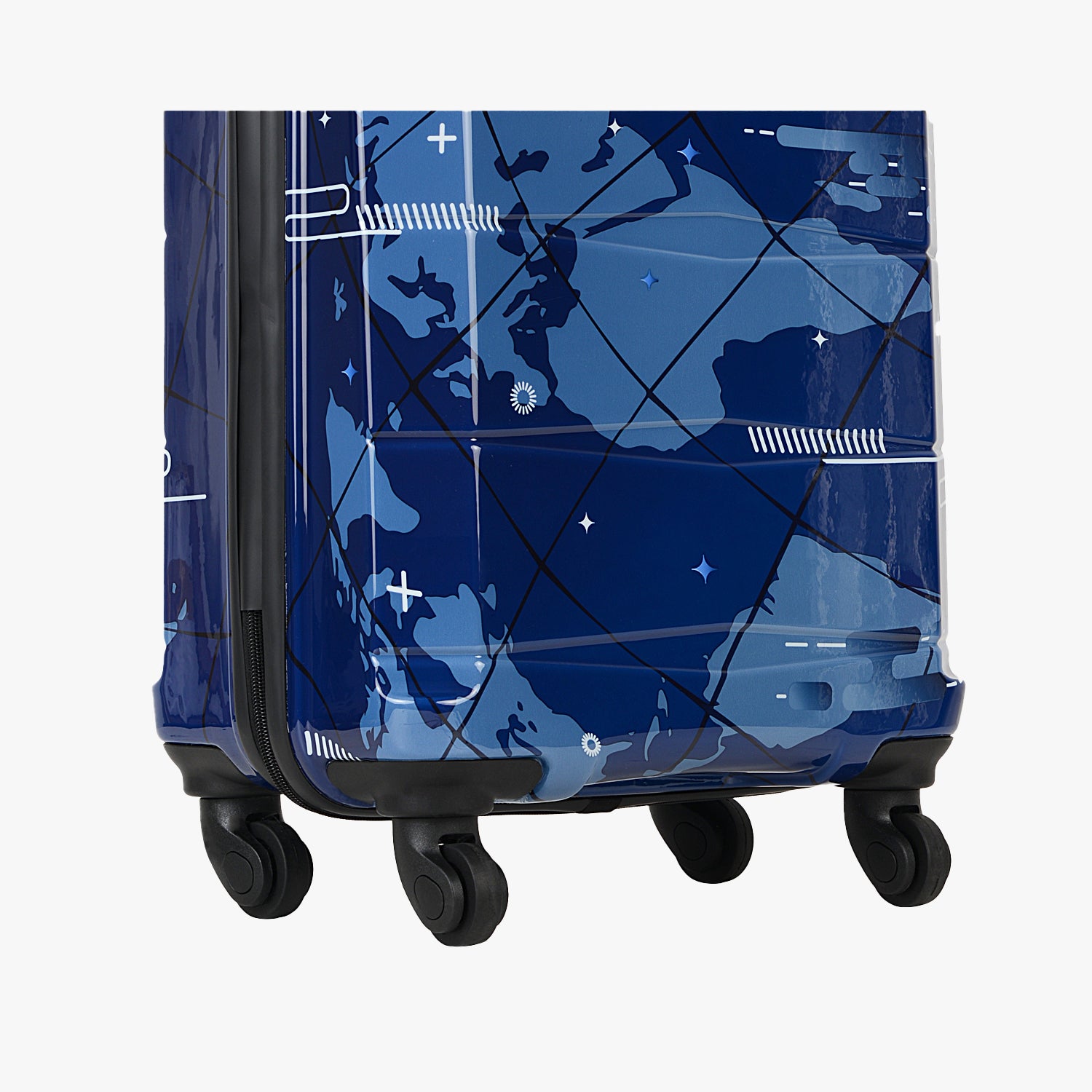 Night Sky Hard Luggage Combo (Small and Medium) - Printed