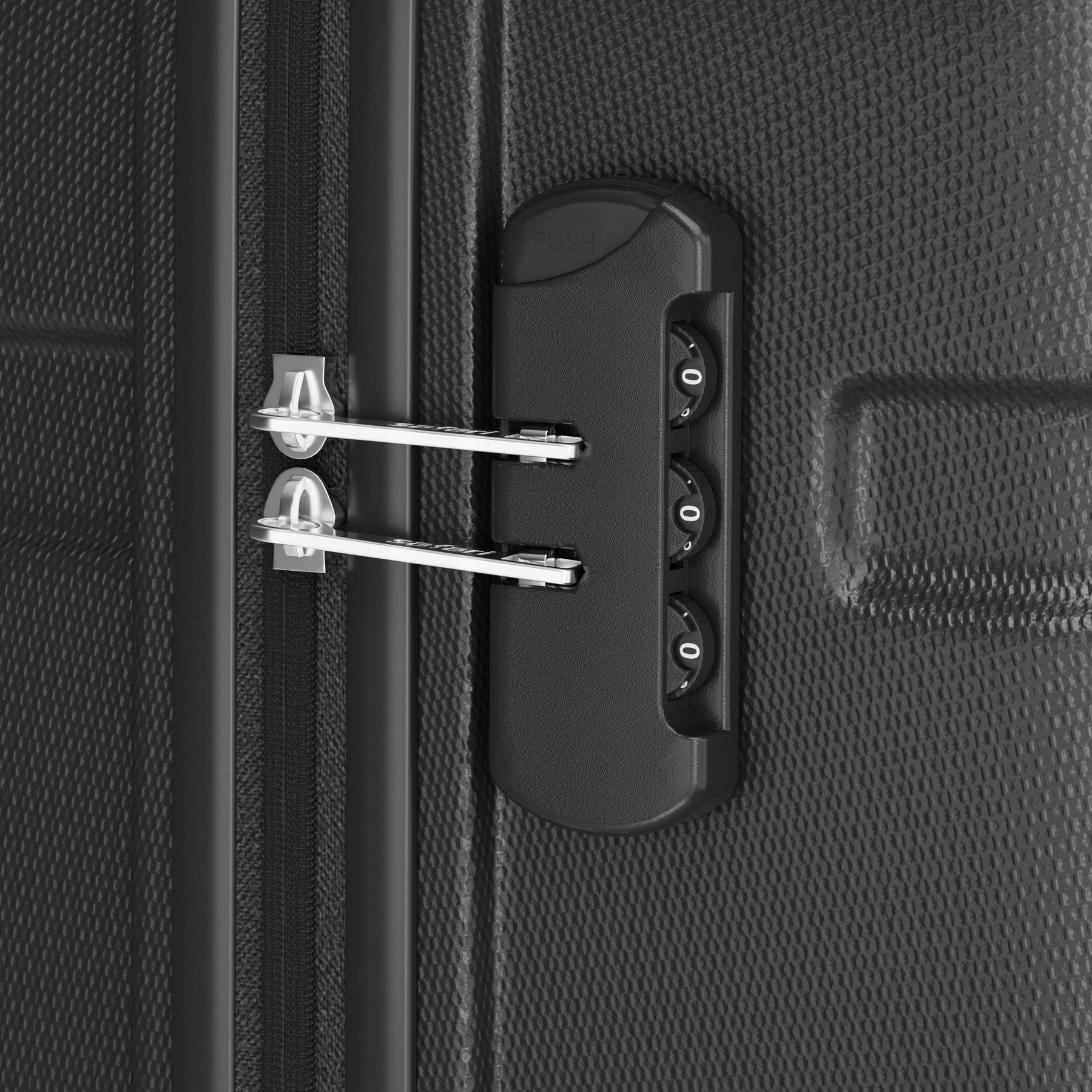 Route Hard Luggage With Dual Wheels Combo (Small and Medium) - Black