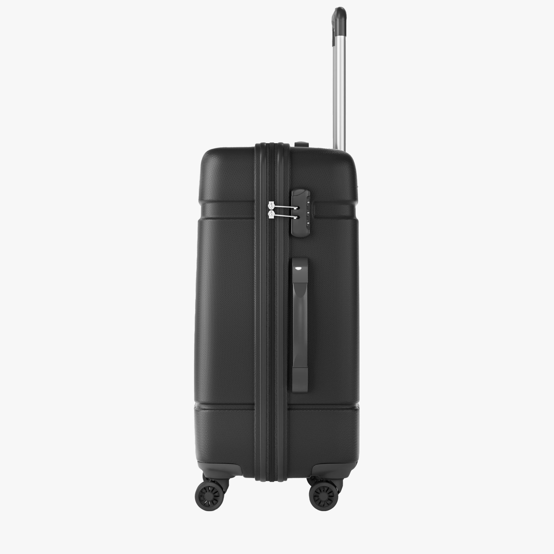 Route Hard Luggage With Dual Wheels Combo (Small and Medium) - Black