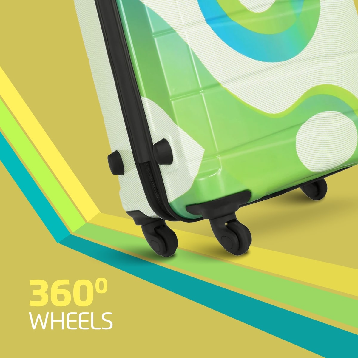 Safari Tiffany Printed Trolley Bag with 360° Wheels