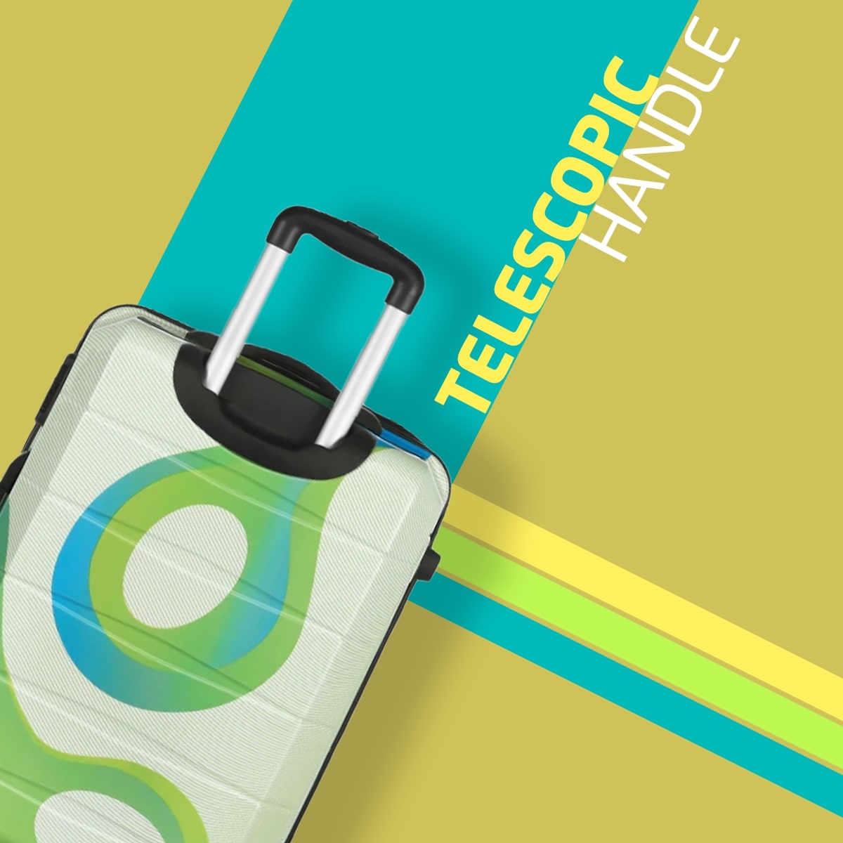 Safari Tiffany Printed Trolley Bag with 360° Wheels