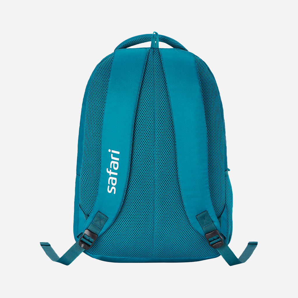 Safari Trio 13 37L Cyan School Backpack with Padded Back & Easy Access Pockets