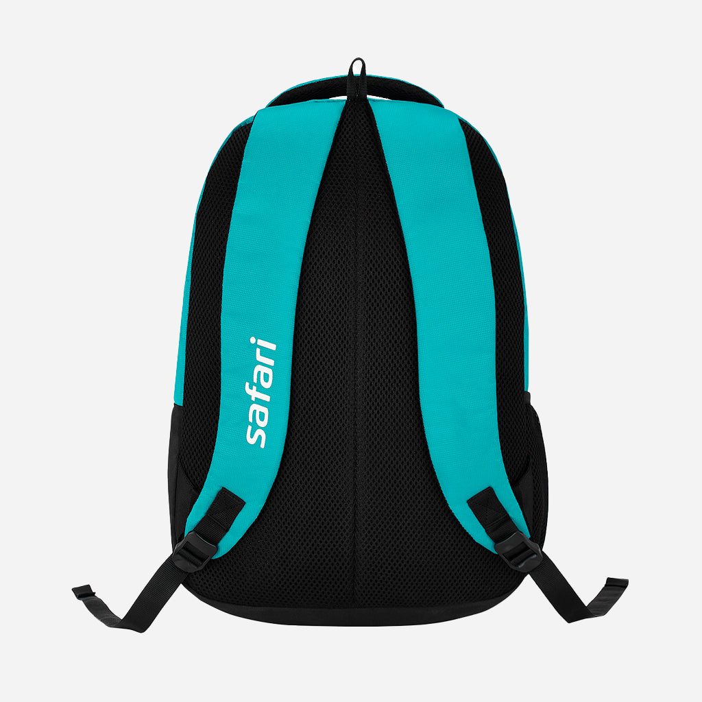 Safari Trio 15 37L Teal School Backpack with Padded Back & Easy Access Pockets