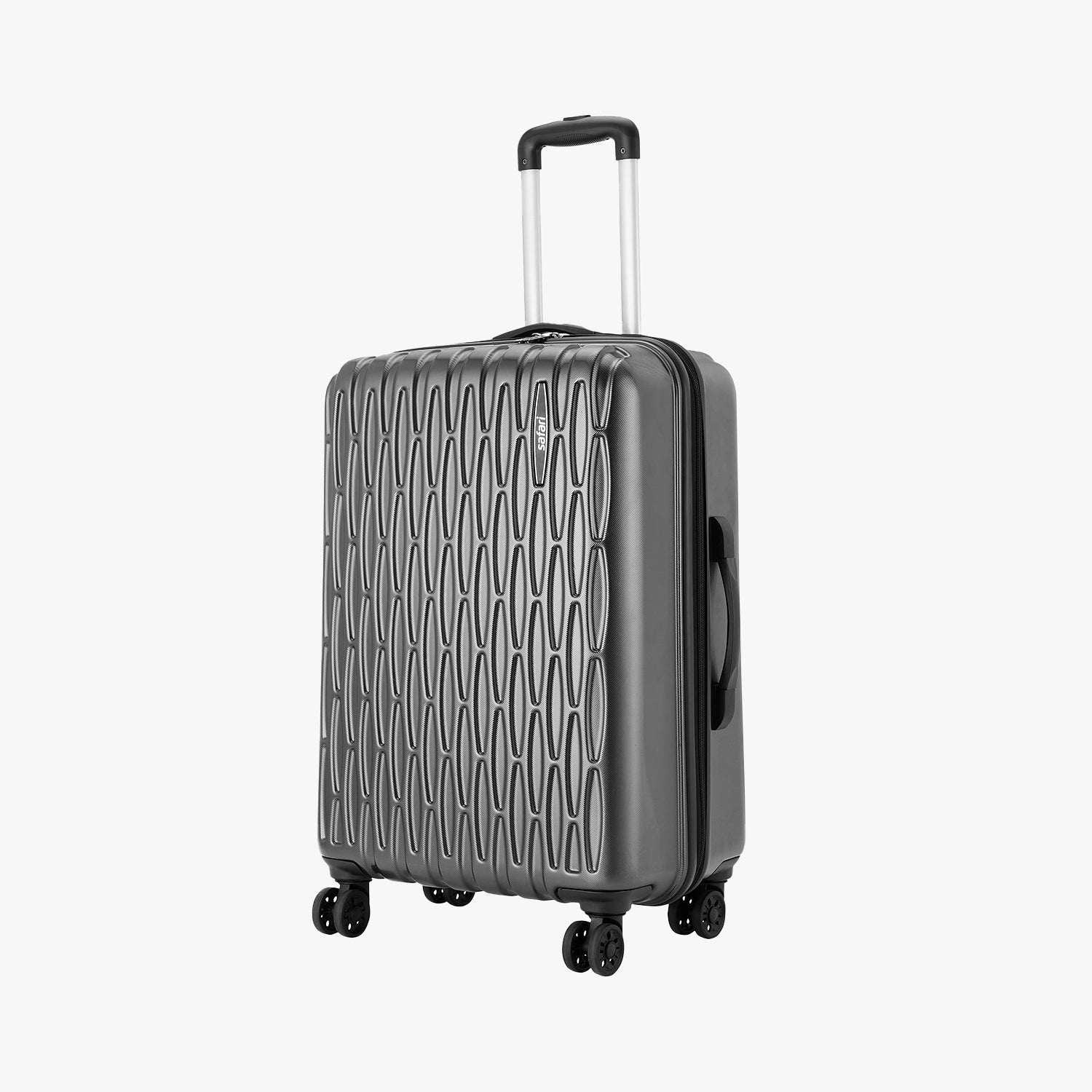 Safari Twister Gun Metal Trolley Bag with TSA Lock Anti Theft Zipper