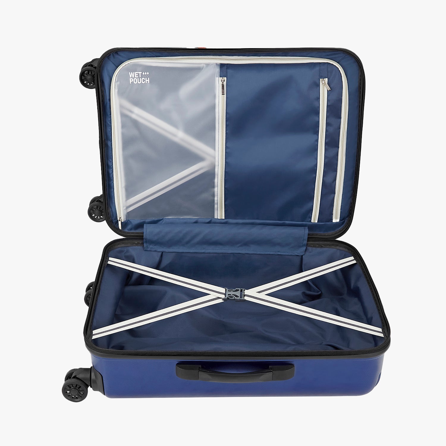 Safari Twister Midnight Blue Trolley Bag with Dual Wheels & TSA Lock