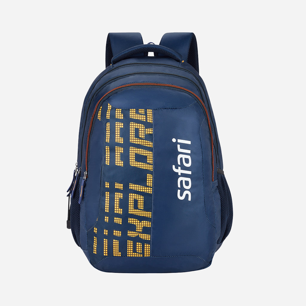 Safari Wing 14 37L Blue School Backpack with Pencil Pouch