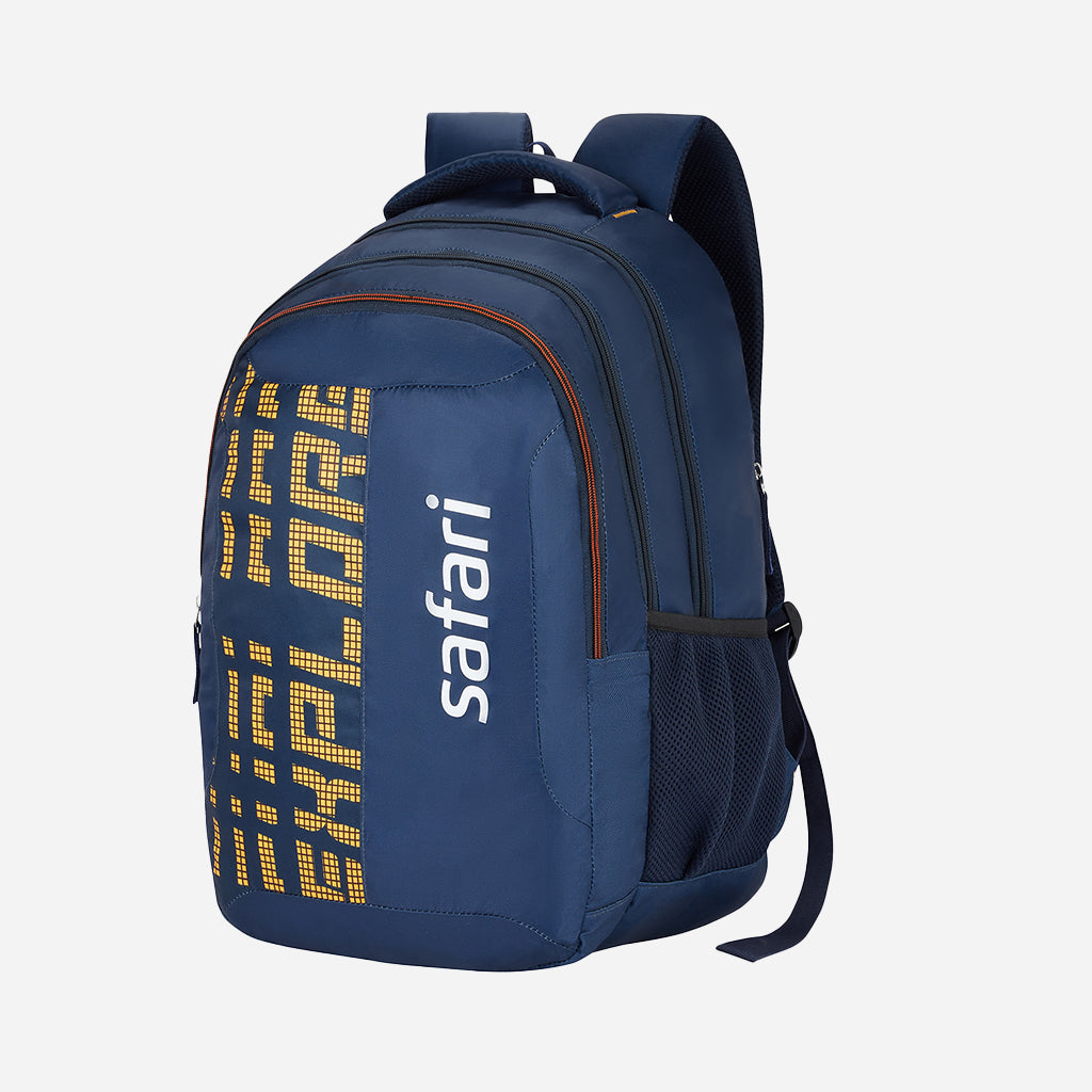 Safari Wing 14 37L Blue School Backpack with Pencil Pouch