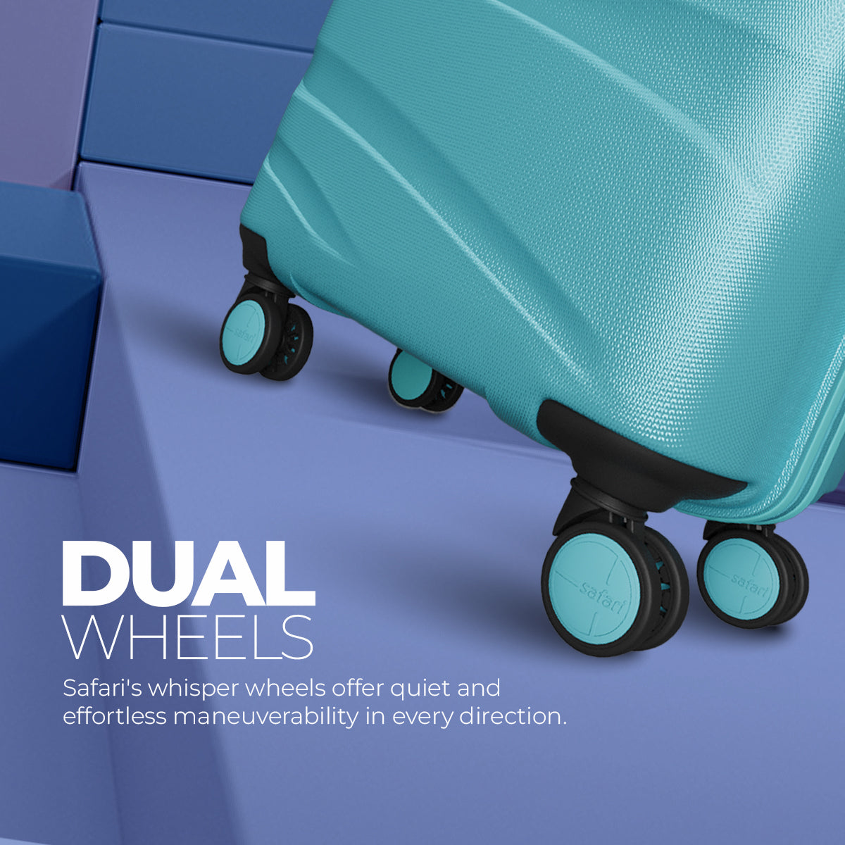 Persia Hard Luggage with Dual Wheels Combo (Small, Medium and Large)- Spearmint
