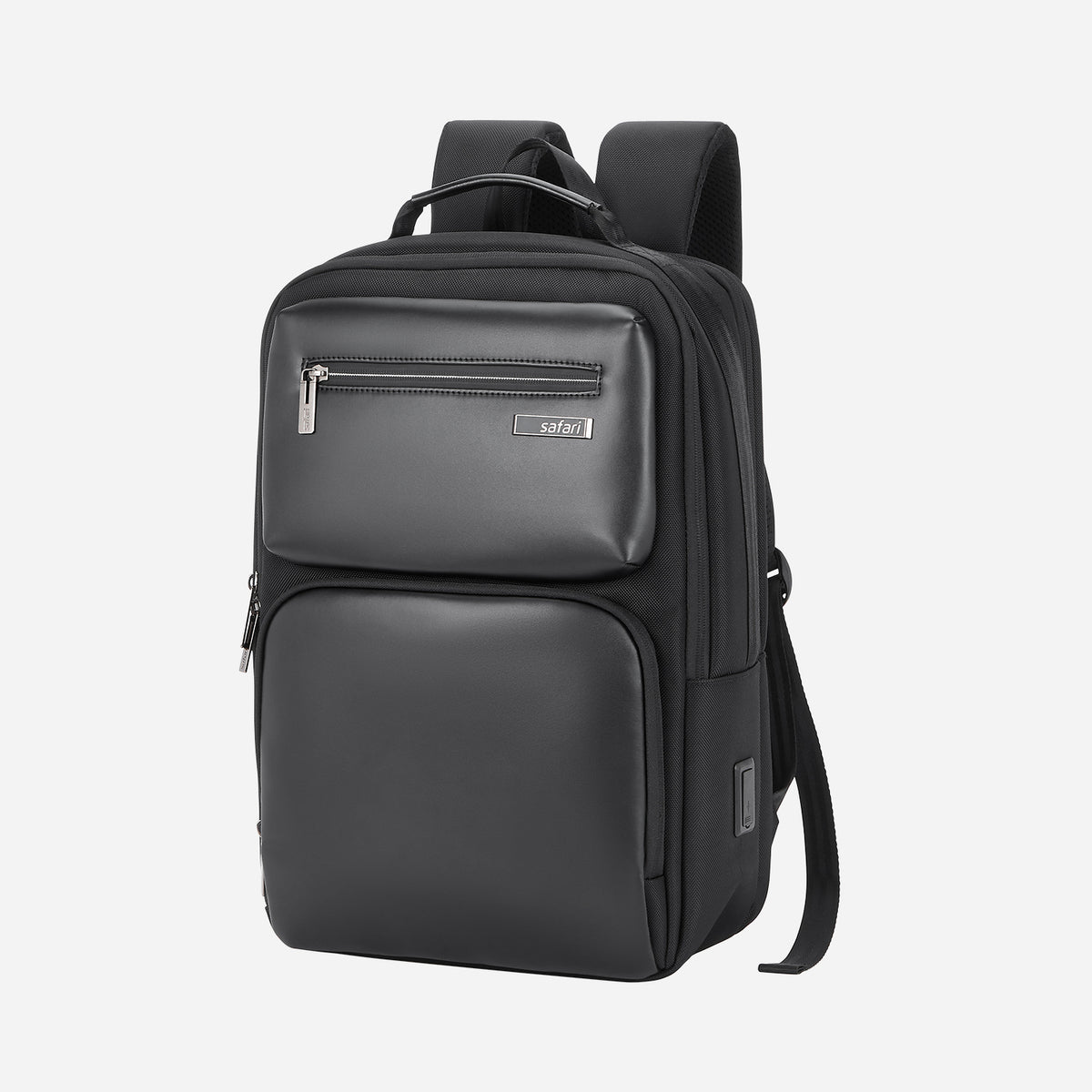 Safari Whisk 16L Black Formal Backpack with Laptop Sleeve and USB Charging port