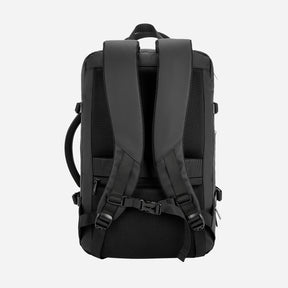 Safari Zeus 33L Black Formal Backpack Suitcase with Two Way Handle, Luggage Style Packing and Compression Straps