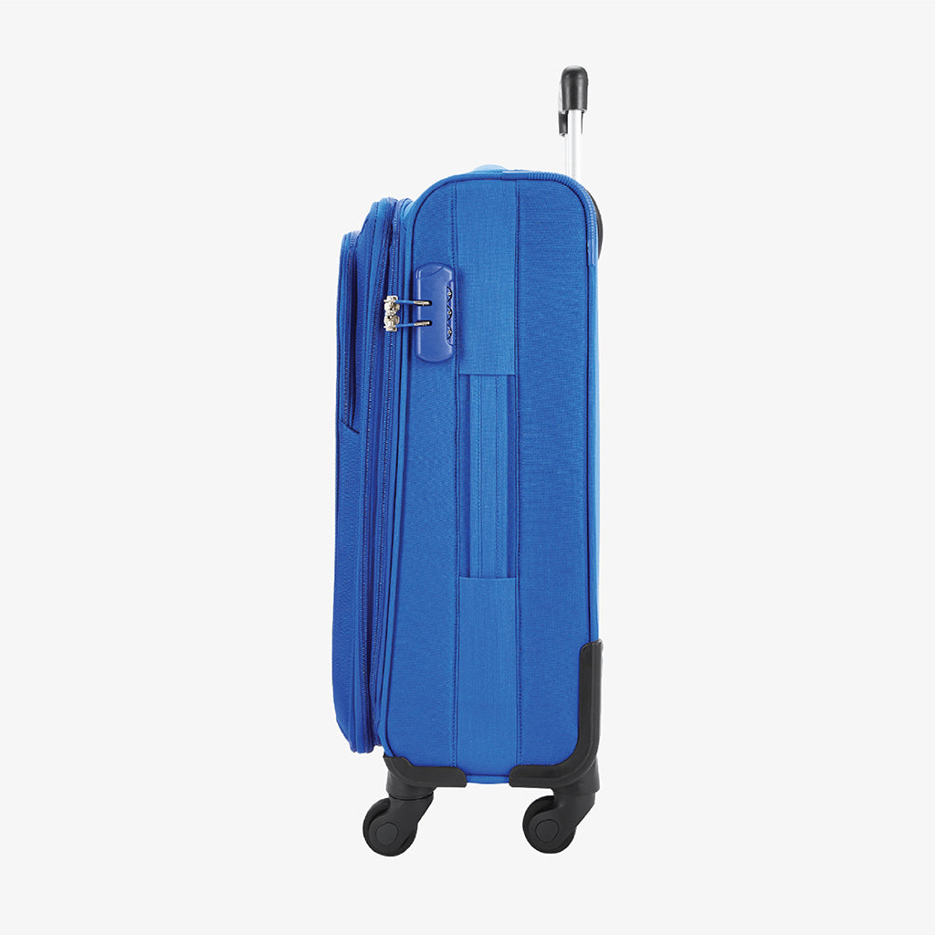Safari Avenue Blue Trolley Bag with Expander & 360° Wheels