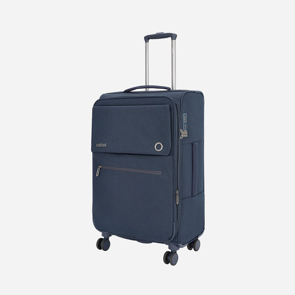 Safari Bristol Blue Trolley Bag with TSA Lock & USB Charging Port