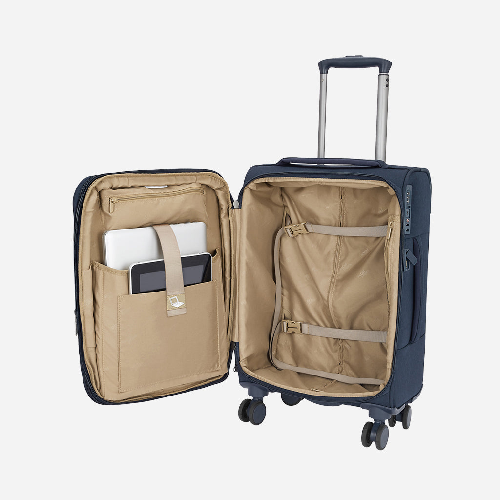 Safari Bristol Blue Trolley Bag with TSA Lock & USB Charging Port