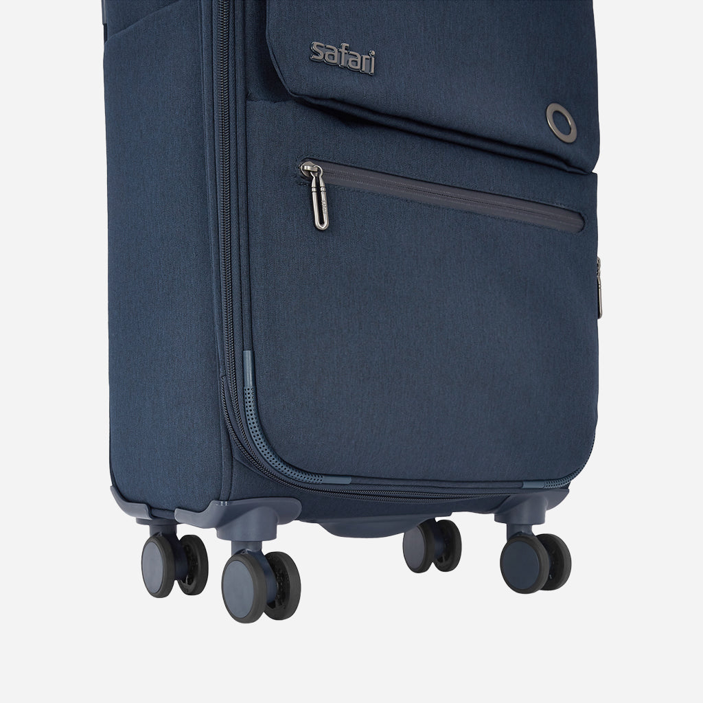 Safari Bristol Blue Trolley Bag with TSA Lock & USB Charging Port