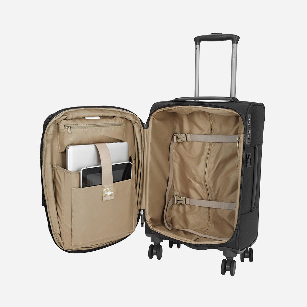 Safari Bristol Grey Trolley Bag with TSA Lock & USB Charging Port