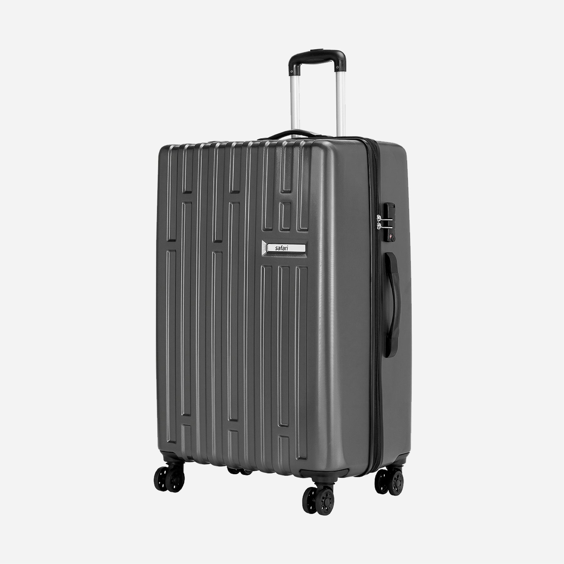 Safari Cargo Neo Gun Metal Trolley Bag with TSA Lock