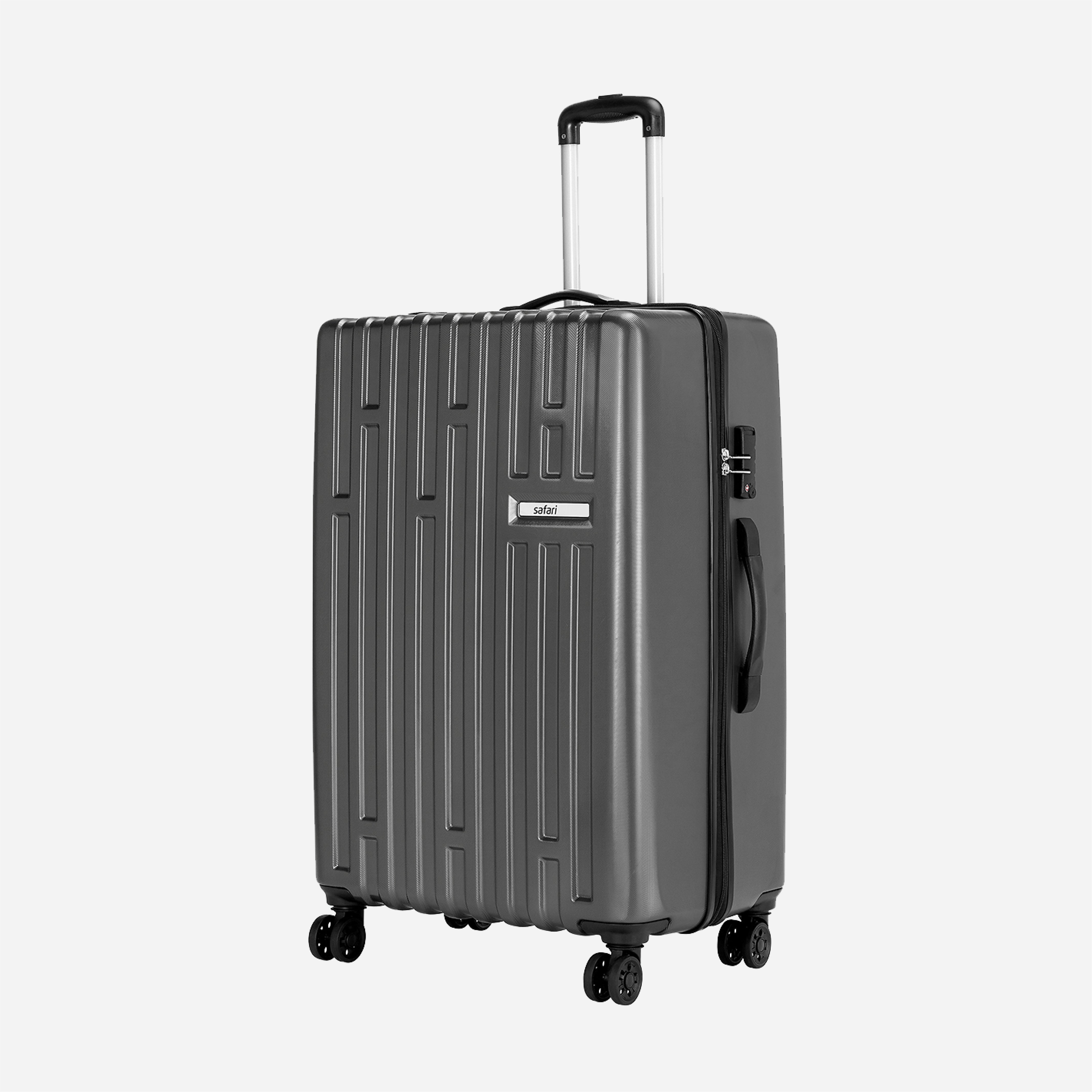 Buy Safari Cargo Neo 55 71 81 cm Gun Metal Trolley Bag